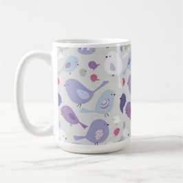 Gemusterter Vogelspass für Vogelliebhaber Kaffeetasse