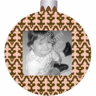 Gemusterter Weihnachtsverzierungs-Ball-Foto-Rahmen Fotoskulptur Ornament