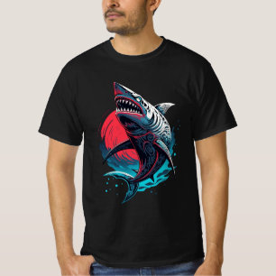 Gemusterter Wildhai T-Shirt