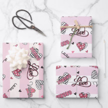 Gemusterter XOXO Valentinstag