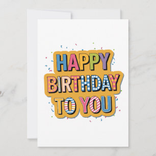 Gemustertes Alles Gute zum Geburtstag Ankündigung