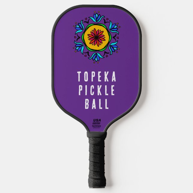 Gemustertes, anpassbares Pickleball-Paddel Pickleball Schläger (Vorderseite)