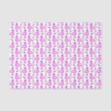 Gemustertes Aquarellpapier mit rosa Podal