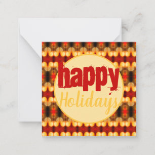 Gemustertes Design mit Rot Mitteilungskarte