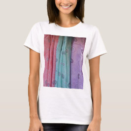 Gemustertes farbiges Tuch T-Shirt