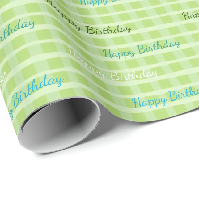 Gemustertes Geburtstagspapier Geschenkpapier (Rolleneckpunkt)