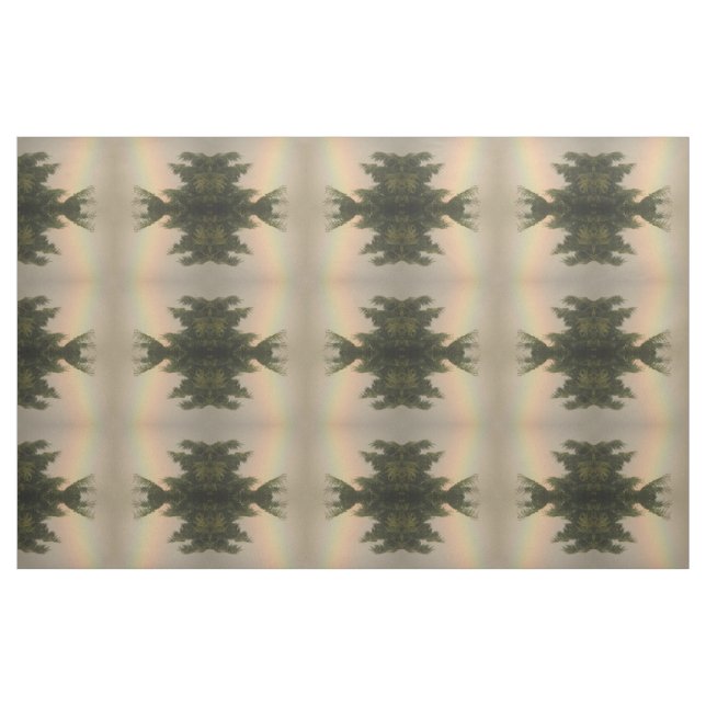 Gemustertes Gewebe aus Regenbogen und Bäumen Stoff (Fat Quarter (45,7 x 55,9 cm))