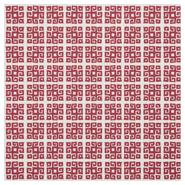 Gemustertes Gewebe mit geometrisch weißem Quadrat Stoff (Muster)