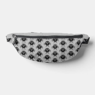 Gemustertes graues Halloween Bauchtasche
