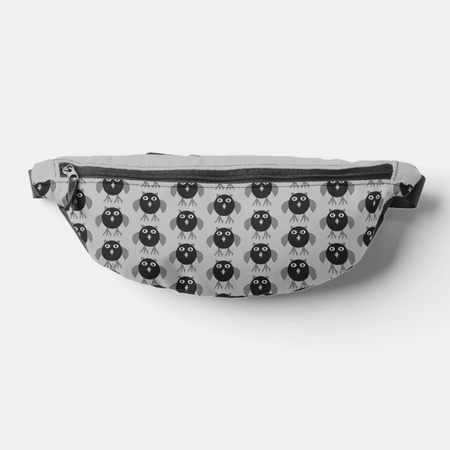 Gemustertes graues Halloween Bauchtasche (Ablage )