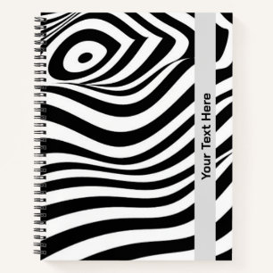 Gemustertes Notebook mit benutzerdefiniertem Swirn Notizbuch