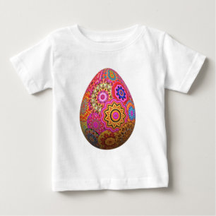 Gemustertes Osterei Baby T-shirt