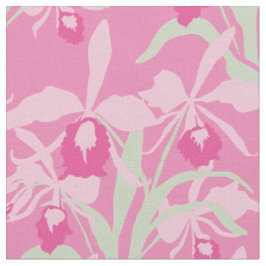 Gemustertes, rosa, rosa orchid Stoff