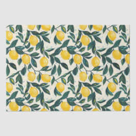 Gemustertes SpiralNotebook aus hellgelber Lemon Seidenpapier