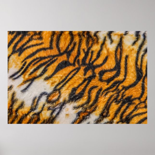 Gemustertes Tiger-Hintergrundmuster, Tiger, abstra Poster (Vorne)