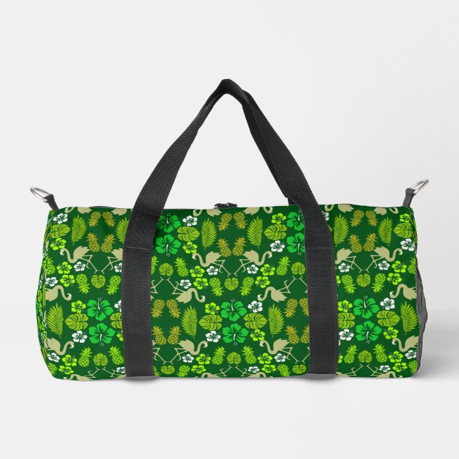 Gemustertes tropisches Obst Duffle Bag (Vorderseite)