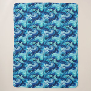 Gemütlich in einem eleganten asiatischen Blau aufs Sherpadecke