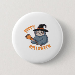 Gemütlich mit unserem Halloween-Sloth-T - Shirt �  Button