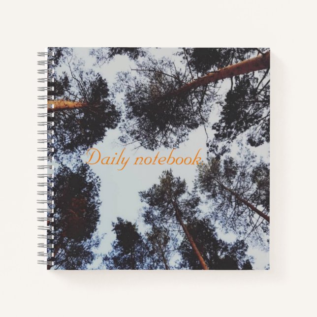 Gemütliche Bäume Foto täglich Notizbuch (Vorderseite)