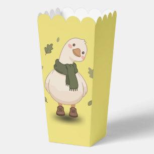 Gemütliche Cartoon-Ente im Herbst Geschenkschachtel