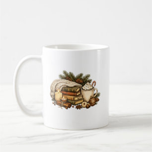 Gemütliche Cottagecore-Weihnachtsbücher Heiße Scho Kaffeetasse