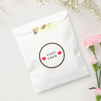Gemütliche Crew Zwei Herzen Custom Geschenktütchen