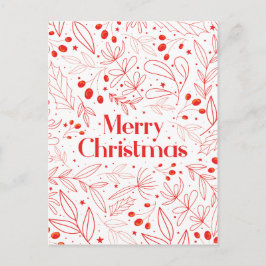 Gemütliche, elegante Weihnachtskarte Ankündigungspostkarte