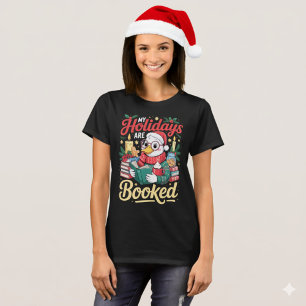 Gemütliche Ente zur Weihnachtszeit Buchliebhaber T-Shirt