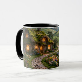 Gemütliche Fantasy-Cottage-Akzentschale Tasse