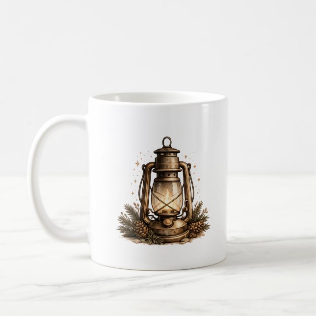 Gemütliche Feiertagslaterne Kaffeetasse (Links)
