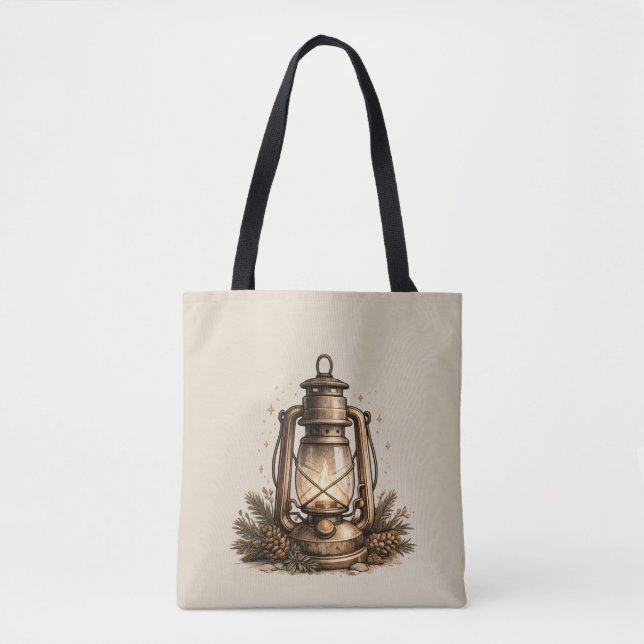 Gemütliche Feiertagslaterne Tasche (Vorderseite)