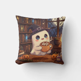 Gemütliche Geister-Kakao-Bibliotheks-Kissen Kissen