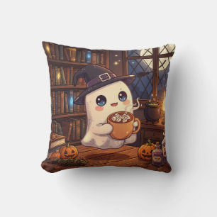 Gemütliche Geister-Kakao-Bibliotheks-Kissen Kissen