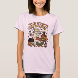 Gemütliche Gruselige Kaffee-Saison-Stimmung T-Shirt