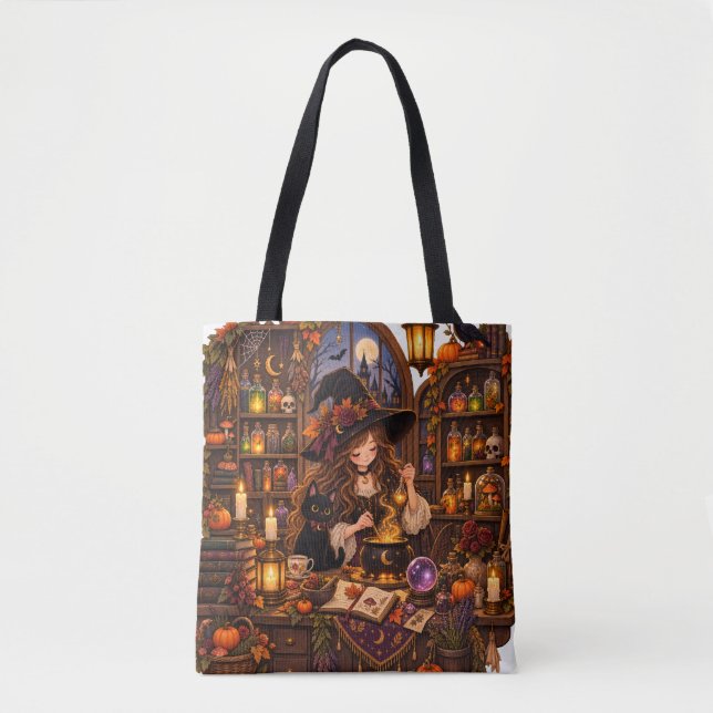 Gemütliche Halloween-Apotheke-Hexe Tasche (Vorderseite)
