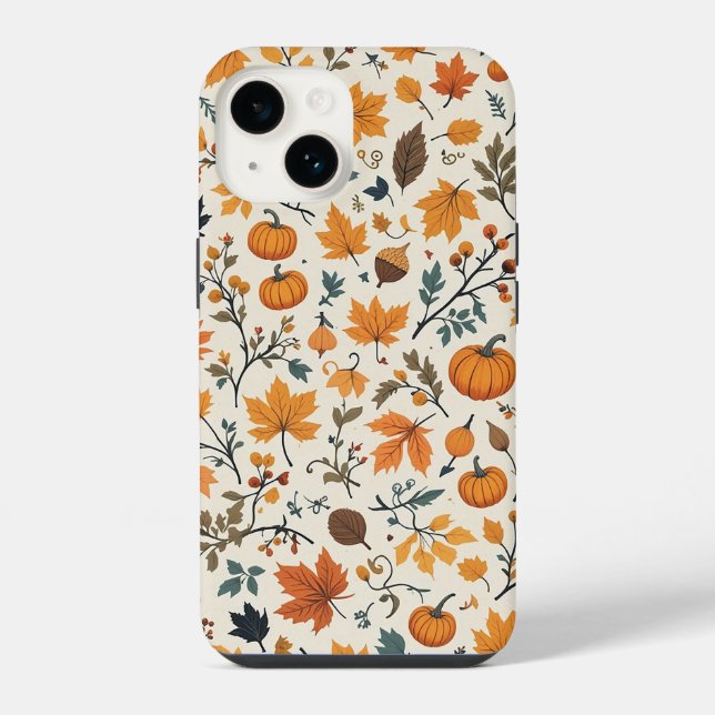 Gemütliche Herbst-Handyhülle iPhone 14 Hülle (Rückseite)