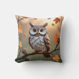 Gemütliche Herbst-Origami-Owl-Kissen Kissen