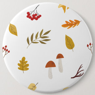 gemütliche Herbstblätter Button