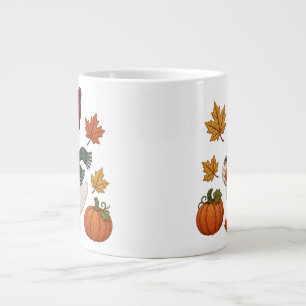 Gemütliche Herbstente mit Kürbis-Kaffee und Herbst Jumbo-Tasse