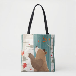 Gemütliche Herbstmomente mit einem Waldbär Tasche