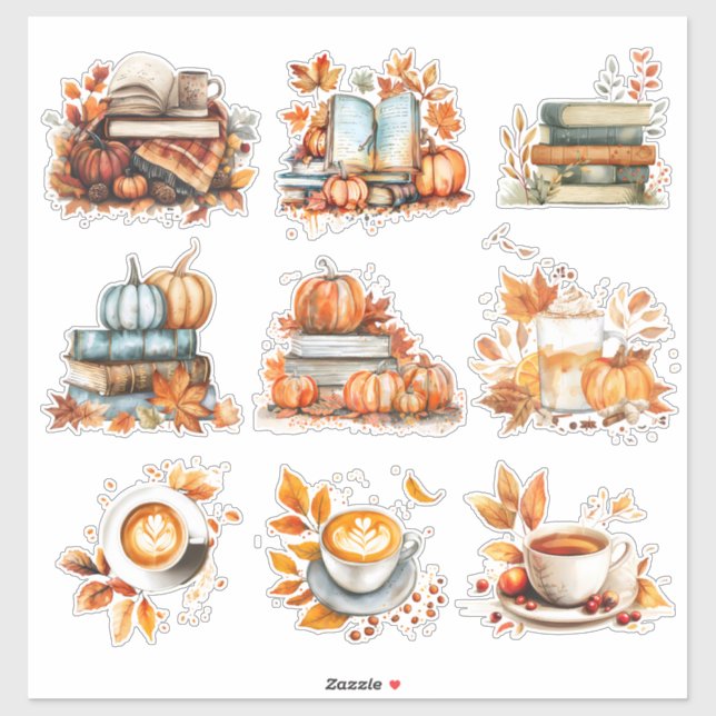 Gemütliche Herbstmomente - Set für Whimsical Fall  Aufkleber (Blatt)