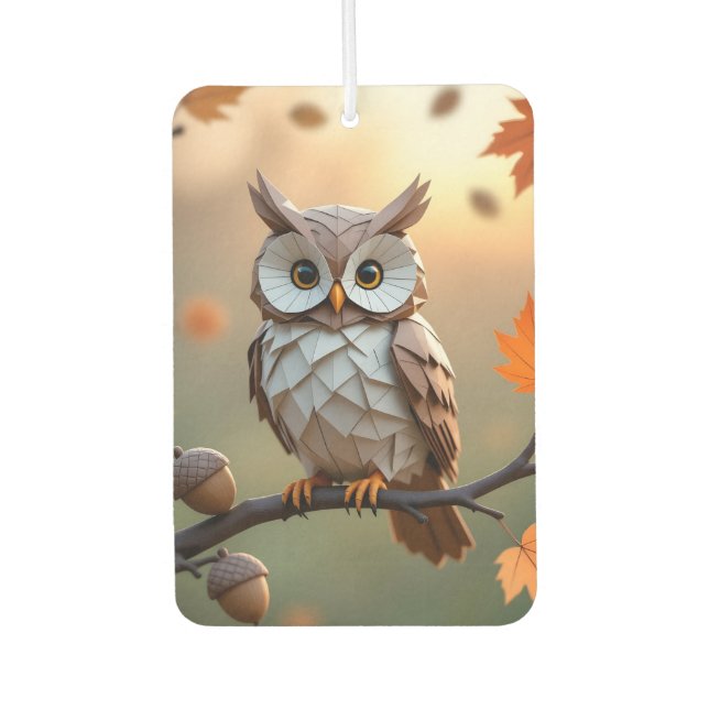 Gemütliche Herbsturmvogel Autolufterfrischer (Vorderseite)