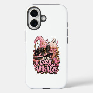 Gemütliche Hexenzeit Rosa Halloween iPhone 16 Hülle