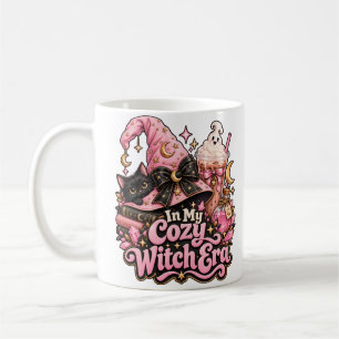 Gemütliche Hexenzeit Rosa Halloween-Tasse Kaffeetasse