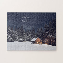 Gemütliche Holzhütte im Wald
