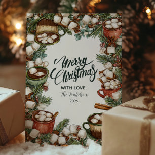 Gemütliche Hot Cocoa Tasse Frohe Weihnachten
