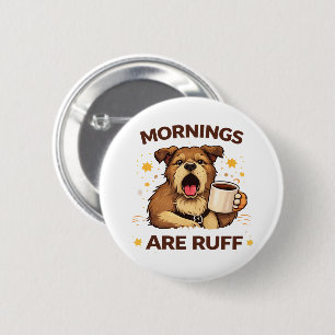 Gemütliche Hunderillustration Button
