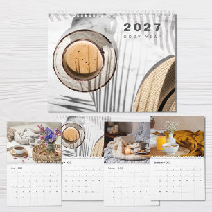 Gemütliche Jahres-Fotocollage Moderne 2027 Kalende Kalender