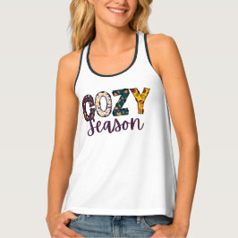 Gemütliche Jahreszeit Doodbris Herbstdesign Tanktop