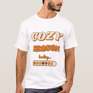 Gemütliche Jahreszeit wird geladen... Retro 70er H T-Shirt